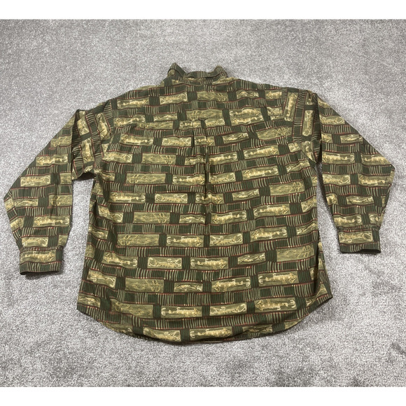 Woolrich Button Down Shirt Mens Extra Large Fishing Bait Cotton Long Sleeve - Picture 7 of 12